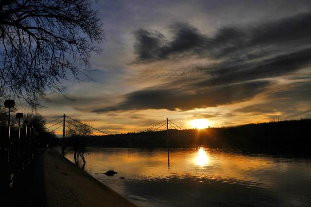 Рассвет в окрестностях сербского Нови-Сада